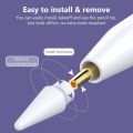 Wear Resistant Pencil Pen Tip Compatible for Apple Pencil Tips 1st & 2nd Generation Silent Easy Installation Spare Nib Electronics Accessories. 
