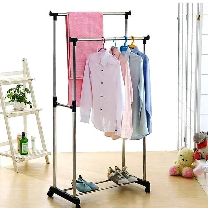 Adjustable%20Double%20Pole%20Telescopic%20Clothes%20Rack/Drying%20Rack%20-%20Image%203