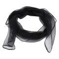 fasdaga 2X Lovely Fashion Plain Square Chiffon Neck Scarf Scarves 70 cm x 70cm (Black). 