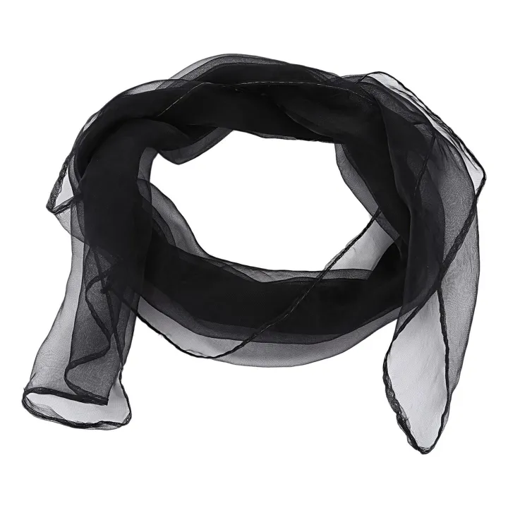 fasdaga%202X%20Lovely%20Fashion%20Plain%20Square%20Chiffon%20Neck%20Scarf%20Scarves%2070%20cm%20x%2070cm%20(Black)%20-%20Image%207
