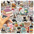 Linman 50pcs Cartoon Cute Animal Reading Stickers Pack Phone SuitcaBargain price se Computer Laptop Journaling Materials DIY Handmade Sticker. 
