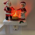 Trendy Flickering Snoopy Campfire Nightlight LED Cute Santa Claus Halloween Night Lights Twinkling Room Decor. 