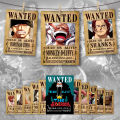 One Piece Wanted Poster Set Updated  (14 Pieces Premium Quality And Print). 