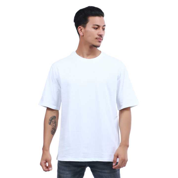 White Color Cotton Round Neck Half Sleeve Plain T-Shirt For Men