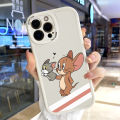 Jizetin for Samsung M31 Back Cover Tom Cat Jerry PU Leather For Girls Boys Soft Phone Case. 