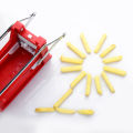 NAMUNY Stainless Steel French Fry Cutter Potato Vegetable Cutters 2 Blades, Red. 