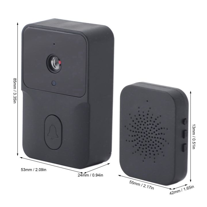 ARELENE%20Tuya%20Smart%20Doorbell%20with%20HD%20Night%20Vision%20WIFI%202-Way%20Intercom%20Real-Time%20Viewing%20for%20Home%20Security%20System%20Black%20-%20Image%202