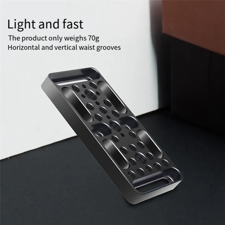 1%20Piece%20Switching%20Plate%20Camera%20Mounting%20Cheese%20Plate%20for%20Railblocks%20Dovetails%20and%20Short%20Rods%20(Longer%20Version)%20Black%20Aluminum%20Alloy%20+%20Stainless%20Steel%20-%20Image%206