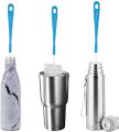 14  Long Bottle Brush Cleaner For Washing Wine, Beer, Swell, Decanter, Kombucha, Thermos, Glass Jugs And Long Narrow Neck Sport Bottles. 