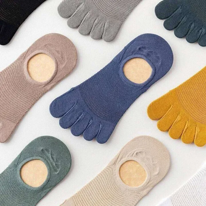 1/3%20Pairs%20Mens%20Finger%20Boat%20for%20Flats%20Unisex%20Summer%20Invisible%20Sheer%20Breathable%20Liner%20Mesh%20Thin%20Socks%20-%20Image%202