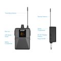UHF Wireless Microphone ystem with Microphone Body-pack Transmitter and Receiver. 