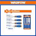 WADFOW 4 Pcs(6,12,19,25mm) wood chisel set With Unique design handle For Woodworking carving WWC2204. 