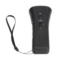 Safe Black Ultrasonic Dog Chaser ABS LED Flashlight Handheld Dog Repeller 2 Adjustable Intensity Levels Ultrasonic Portable Dog Trainer. 