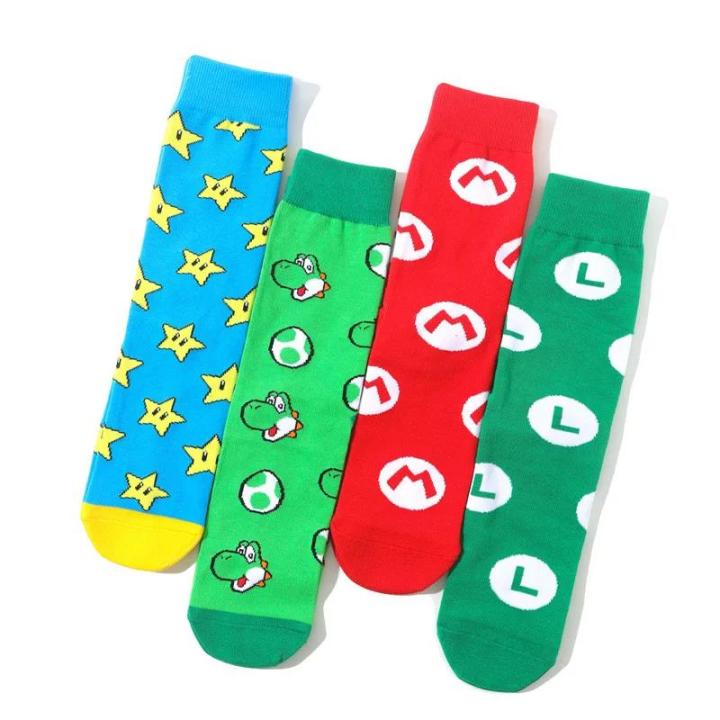 Cartoon%20Figure%20Super%20Mario%20Socks%20Luigi%20Yoshi%20Men%20Fashion%20Women%20Casual%20Cotton%20Socks%20Game%20Comfort%20Adult%20Sport%20Socks%20Birthday%20Gift%20-%20Image%203