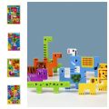 Creative Geometric Three-dimensional Puzzle Boards Space Training Colorful Shape Matching Puzzle Occupation Tangram Wooden Animal Jigsaw Kids/Children/Toddler. 