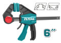 Total Woodworking Clip Bar F Clamp Grip Quick Ratchet Release Squeeze Tools 6 inch. 