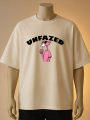 "UNFAZED" Pink Panther Graphic Printed T-Shirt - Blue, Brown, Cream, Maroon, White. 