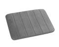 Water Absorbent Non Skid Memory Foam Bath Spa Rug Shower Mat Carpet (Gray). 