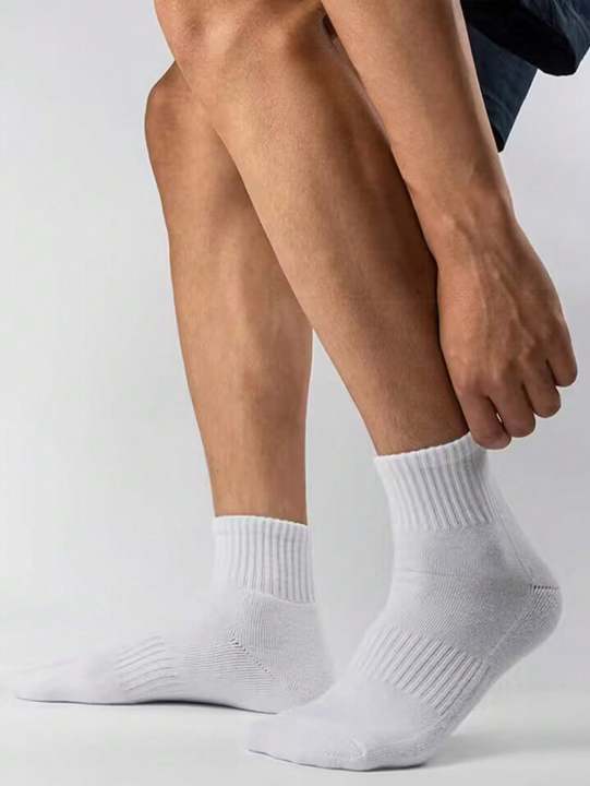Portable%20White%20Men's%205%20Pairs%20Summer%20Mid%20Length%20Deodorant%20Sports%20Socks%20-%20Image%202