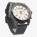 Boland Casual Slim Dial Date Display Leather Strap Wristwatch For Men - Black. 
