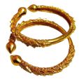 Gold Plated  Panchadhatu 2 Piece Nepali Kade Chura Bangles Bala For Women. 