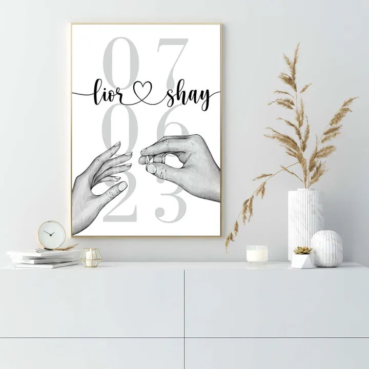 Bedroom%20Wall%20Anniversary%20Art%20Date%20Name%20Poster%20Couple%20Personalized%20Couple%20Custom%20Printing%20Wedding%20Anniversary%20Painting%20Canvas%20Painting%20Decoration%20-%20Image%203
