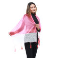 Silk Pink Scarf / Shawl For Women. 