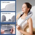 Neck Massager with Heat Electric Shiatsu Kneading Shoulder Massager Cordless Hand Free for Muscle Pain Relief Deep Tissue Full Body Massage Gifts for Men Women. 