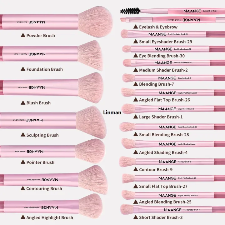 Linman%20Maange%2020pcs%20Travel%20Makeup%20Brushes%20Set%20Pro%20Kabuki%20Foundation%20ConceaLuxury%20ler%20Powder%20Blush%20Blending%20Face%20Eyeshadow%20Brush%20With%20Bag%20MAG52036F+SB%20-%20Image%208