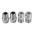 4 Pcs Pressure Washer Surface Cleaner Nozzle Replacement Thread Type Spray Nozzle to Water Broom and Undercarriage Cleaner,40 Degree 2.5 Orifice Spray Ti. 