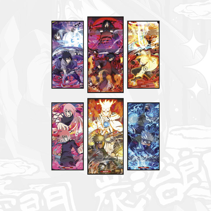 Anime Series Naruto Team 7, Minato And Madara Poster Set- 6 Pcs