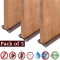 5 pc Door Bottom Sealing Strip/ Seal Guard for Home and Office. 