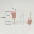 Compact size Lip gloss tubes Portable Plastic material Pink matte lid Plastic packaging container Empty tubes 4ml capacity  lip gloss containers for Makeup enthusiasts Beauty. 
