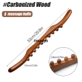 Difutagui Profesional 1Pcs Wood Therapy Lymphatic Drainage Massage Roller Stick High Quality Tool Myofascial Release Tool Stomach Cellulite Massager,Ease Neck Back. 