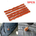 5pcs Car Motorcycle Tyre Tubeless Seal Strip Plug Tire Puncture Repair Tool Kit. 