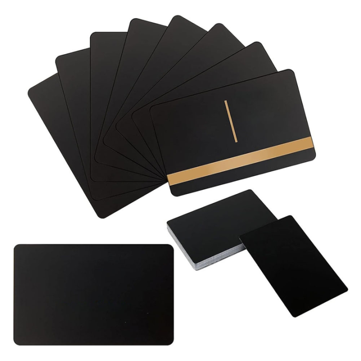 Laser Engraving Blanks, Multipurpose Metal Business Cards. Black