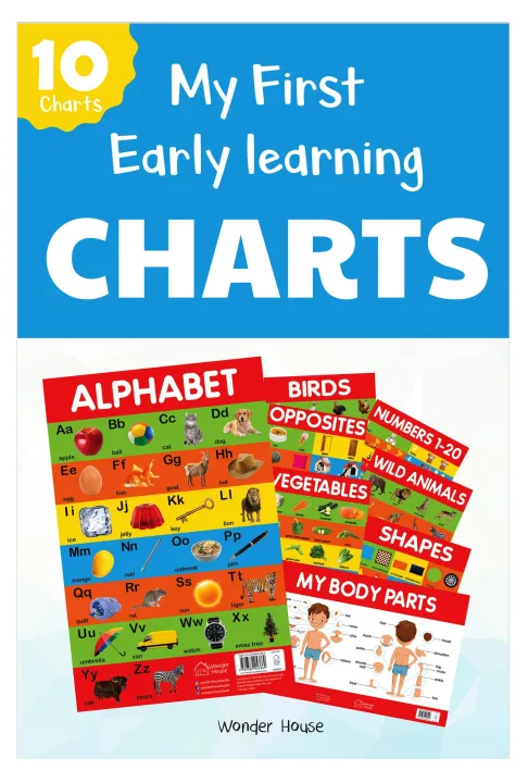 Early Learning Educational 10 Charts Boxset for Kids : Perfect for ...