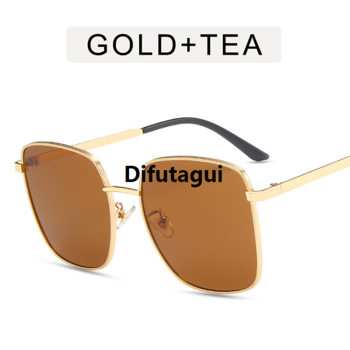 Difutagui%20Profesional%20%5B%20New%20%5D2021%20Korean%20Fashion%20Light%20Color%20in%20Women's%20Sunglasses%20Transparent%202025%20New%20Blue%20Sunglasses%20Trendy%20Street%20Shot%20Frosted%20Green%20Square%20Glasses%20-%20Image%207