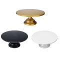 2pcs 12 Inch Iron Round Cake Stand Cake Plate Pedestal Dessert Holder Wedding Birthday Party-White. 