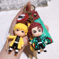 Anime Keychain Demon Slayer Kimetsu No Yaiba Cute Doll Tanjiro Nezuko Keyring Bag Pendent Key Chain Accessories Toy Gift. 