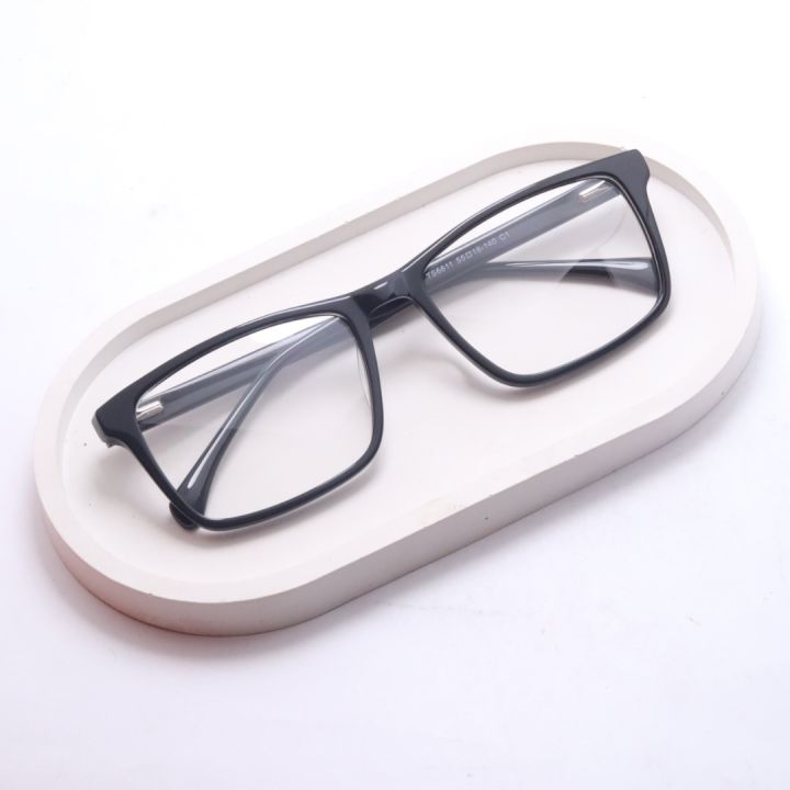 Rectangle Square Black Best Quality Frame Glass For Men & Women