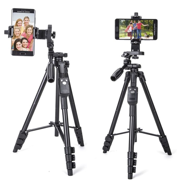 Camera Tripod Self-Portrait Monopod Bluetooth Remote Control Selfie Phone Clip