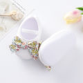 2022 new princess shoes 0-3-6-October baby shoes INS baby shoes bow single-layer shoes soft soled toddler shoes. 