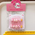 3D Sanrio Hello Kitty Child Fake Nails Kuromi Melody Cinnamoroll Press On Nails Y2K False Nails. 