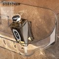DISICHEN Fashion 1Pcs Bathroom Transparent Shelf Rack Wall-mounted Washbasin No-punch Washroom Wall Mounted Cosmetic Storage Organiser. 