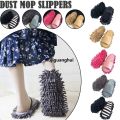 Xujiguanghui 1 pair Washable Microfiber Dust Mop Slippers Lazy Quick Floor Home Tools Bathroom Shoes Cleaning Home Slipper Cleanning Cle A1A1. 
