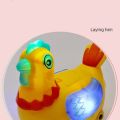 Funny Interactive Electric Hen Toys Musical Colorful Lights Laying Egg Toys Kid Educational Toys Birthday Gift. 