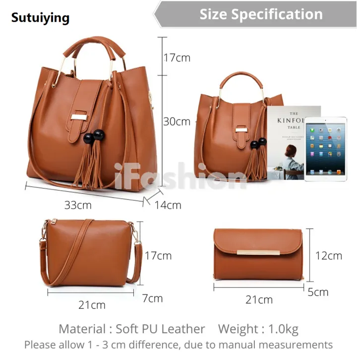 Sutuiying%20%E2%AD%90READY%20STOCK%E2%AD%90%20%E2%9D%83iFashion%20Women%203%20In%201%20Fashion%20Sammi%20Shoulder%20Handbag%20Bargain%20price%20Set%20Ladies%20Sling%20Tote%20Bag%20Wanita%20Bags%20Silang%20Tangan%20Sandang%201015%E2%99%92%20-%20Image%204