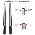 Ring Size Measuring Tool Set, Ring Mandrel Ring Sizer Gauge, Stick and Ring Gauge for Finger Jewelry Making. 