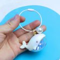 Whale Keychain Small Resin Blue Whale Keyring Pendant Colorful Animal Ornament For School Bag Cell Phone Cute Wallet Decoration. 